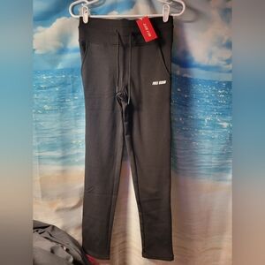 Full Send NWT Nelk Boys Women's Sweat Pants Size Large Color Black‎
